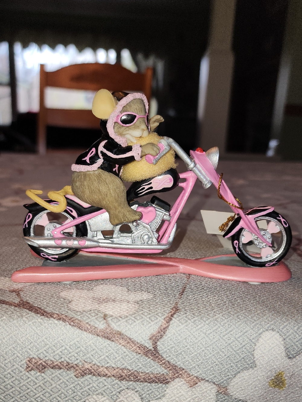 Charming Tails Rolling With Support Figurine